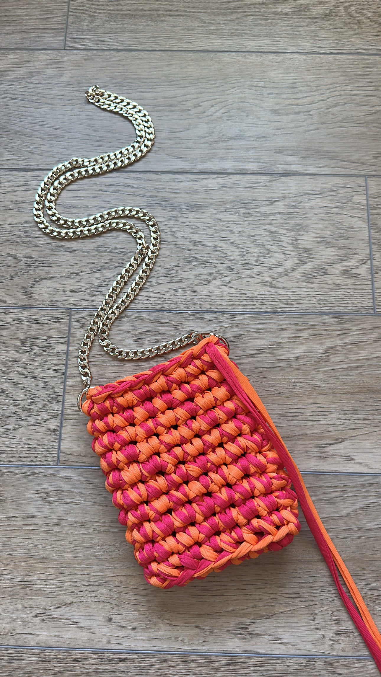 Tropical Punch Crochet Phone Bag