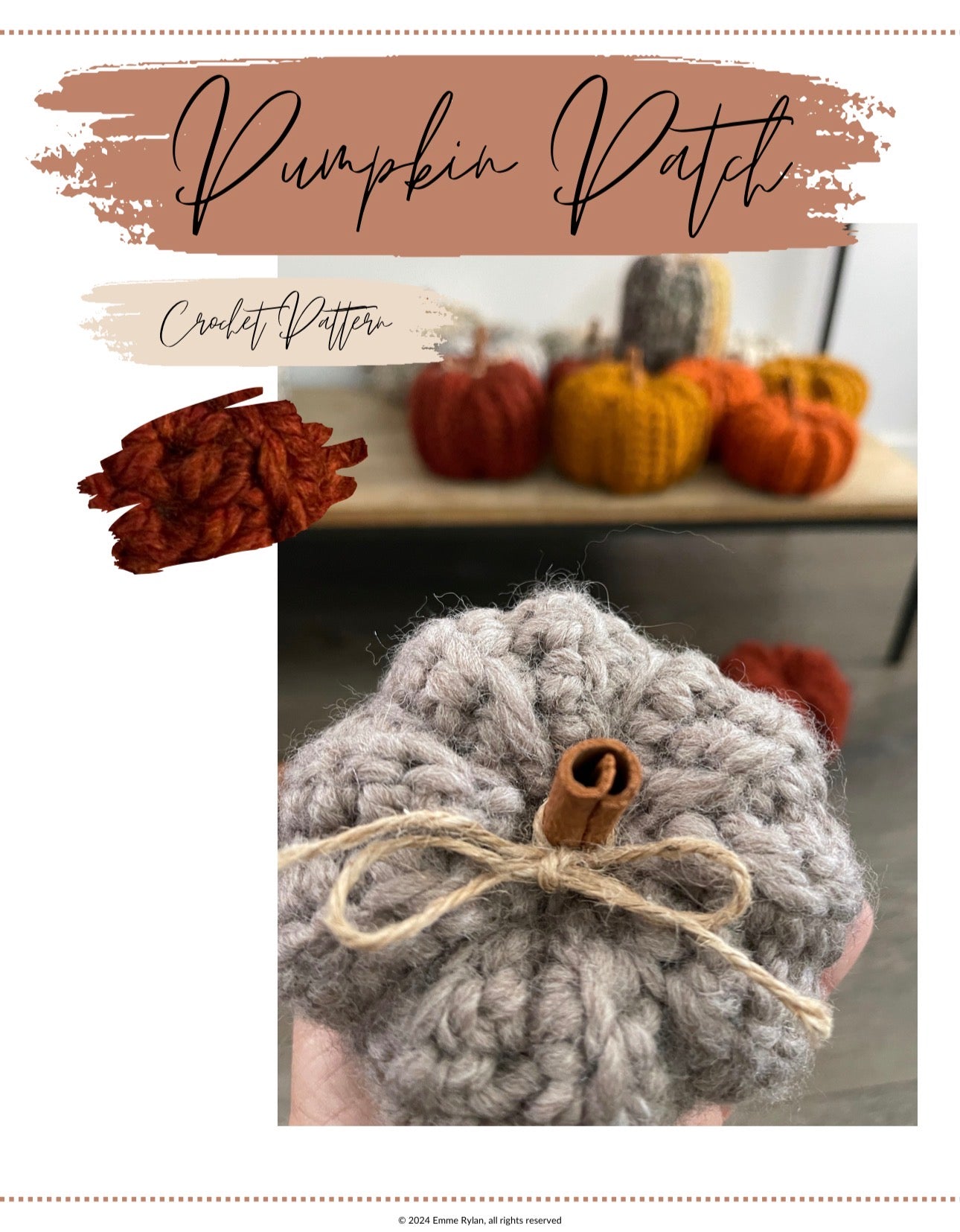 Pumpkin Patch Crochet Pattern and Video Tutorial