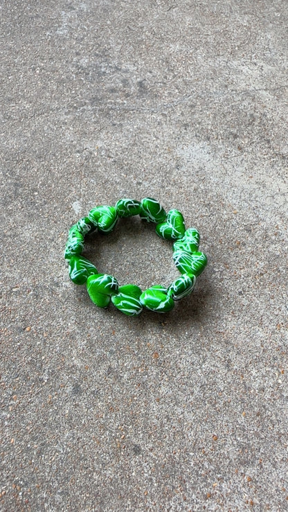 Splatter Heart Bracelet