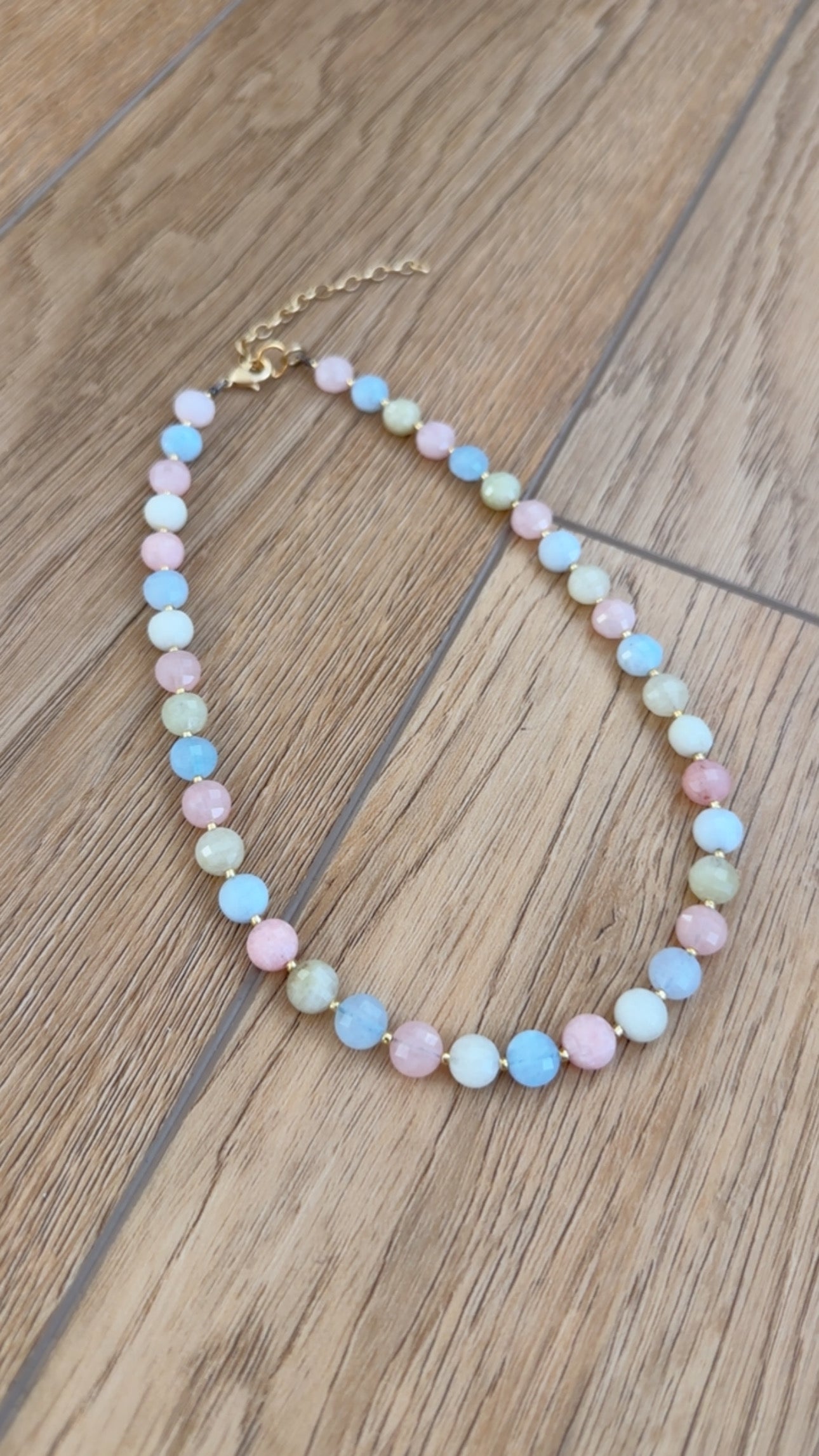 Beaded Necklace-Sugar Cloud