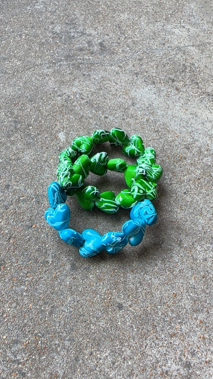 Splatter Heart Bracelet