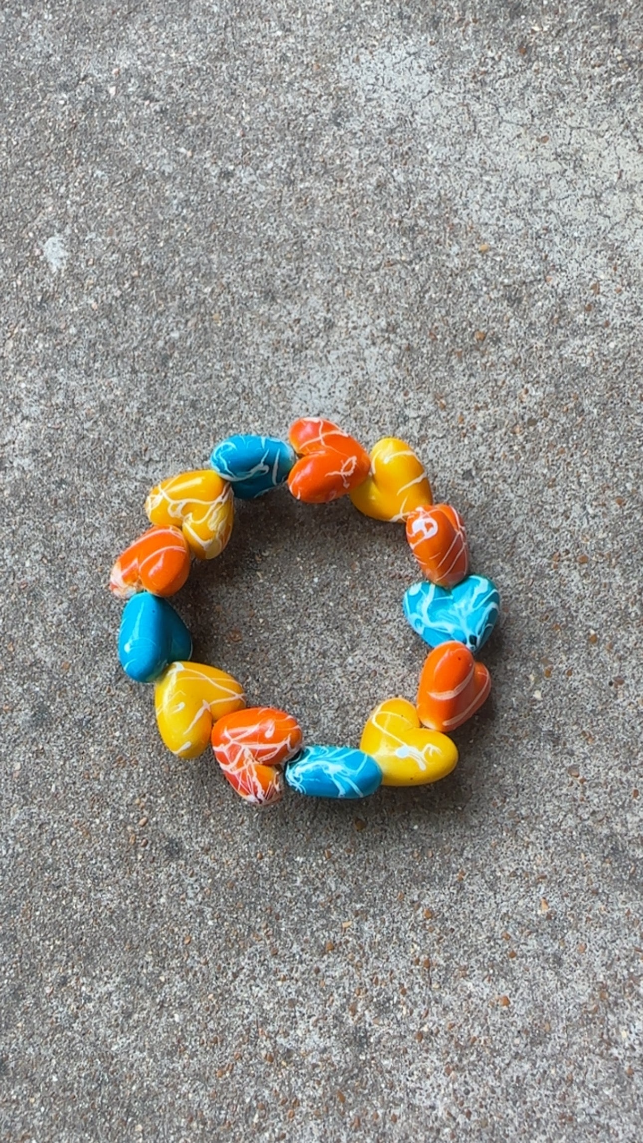 Splatter Heart Bracelet
