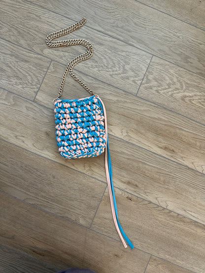 Coastal Pop Crochet Phone Bag