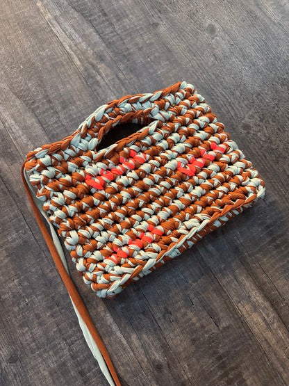 Copper, Mint and Coral bag