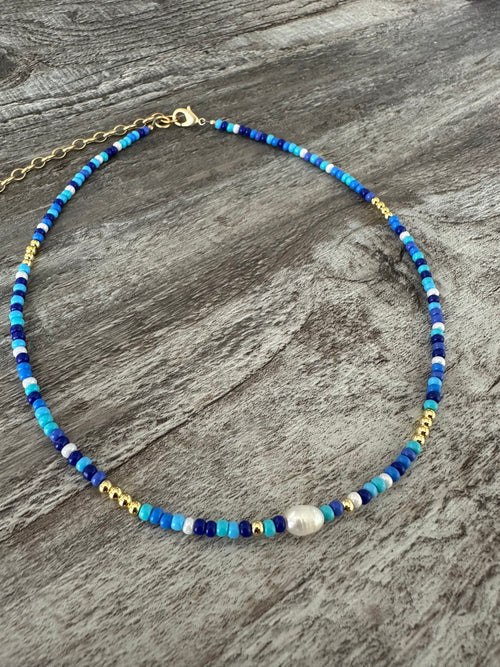 Blue Sea Necklace