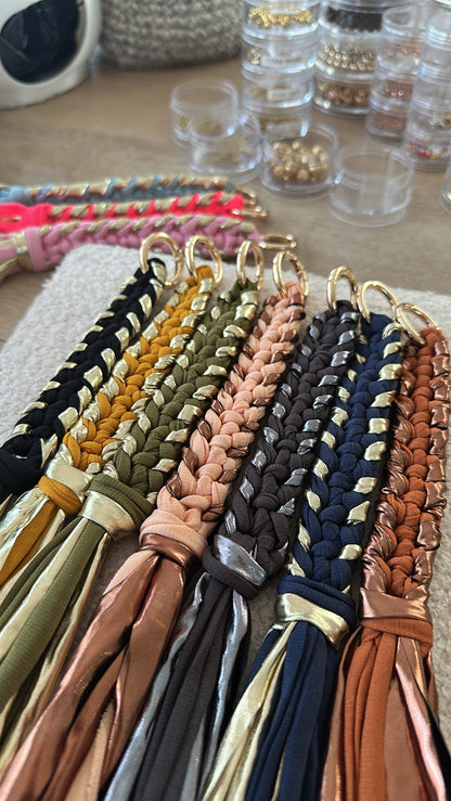 Metallic Wrapped Keychain/Bag Charm