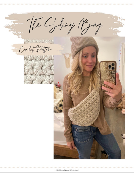 Sling Bag Crochet Pattern and Tutorial
