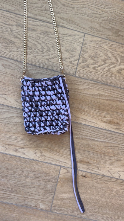 Lavender Haze Crochet Phone Bag