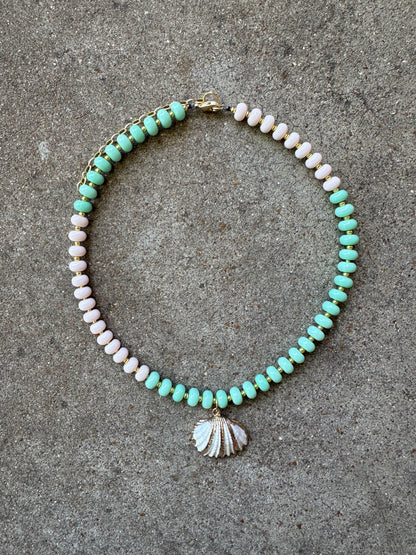 Beaded Necklace-Seashell