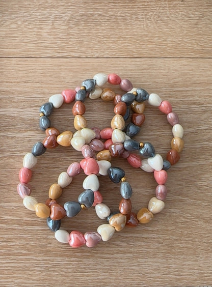 Heart Bracelet – Neutral Mix