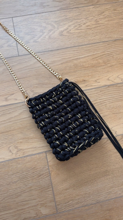 Jet Set Crochet Phone Bag