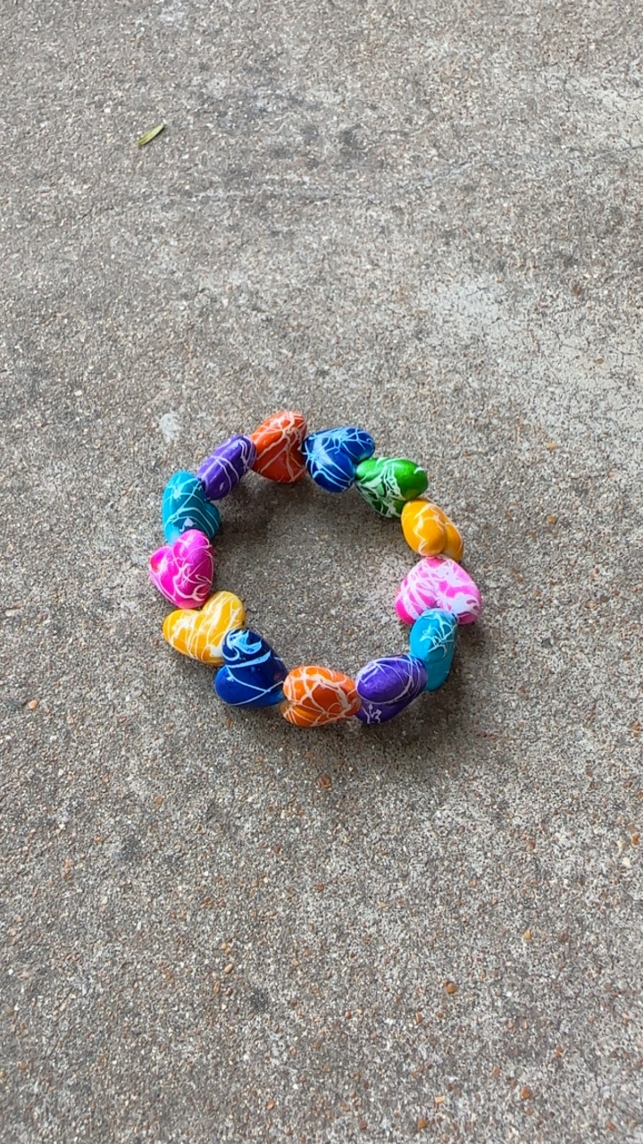 Splatter Heart Bracelet