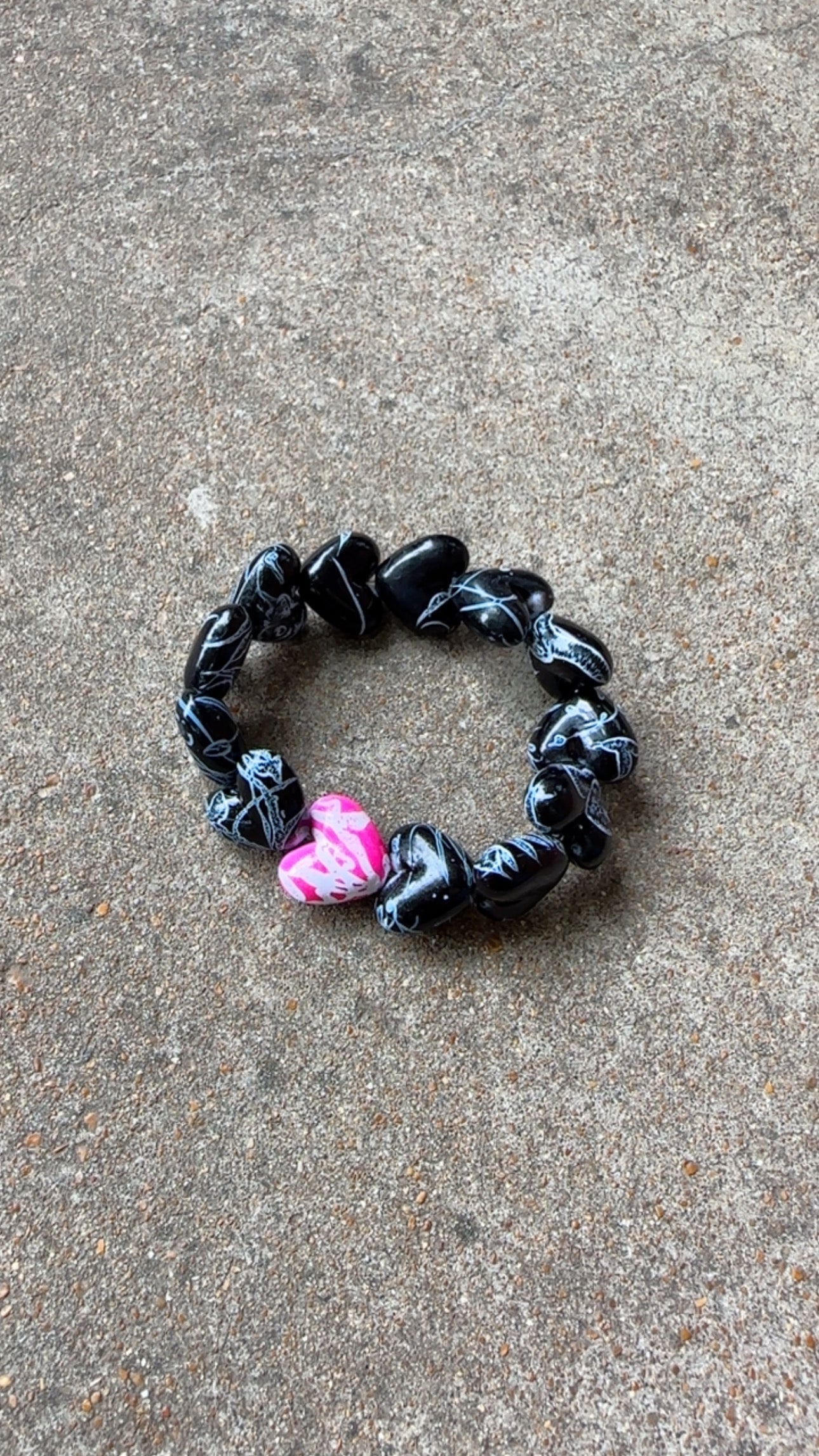 Splatter Heart Bracelet