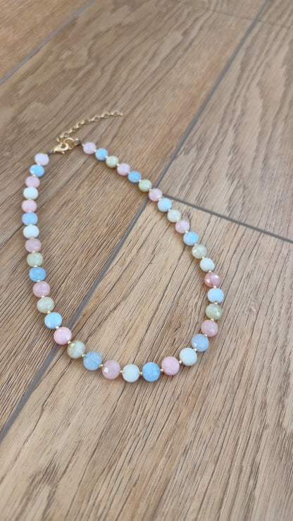 Beaded Necklace-Sugar Cloud