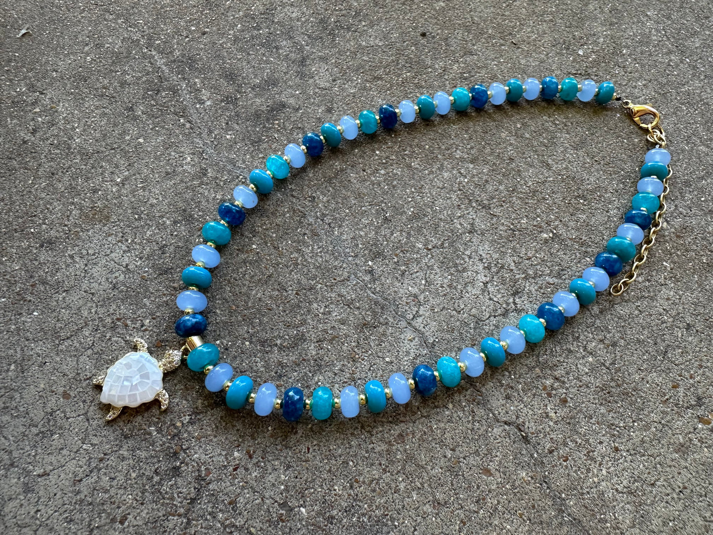 Beaded Necklace-Turtle