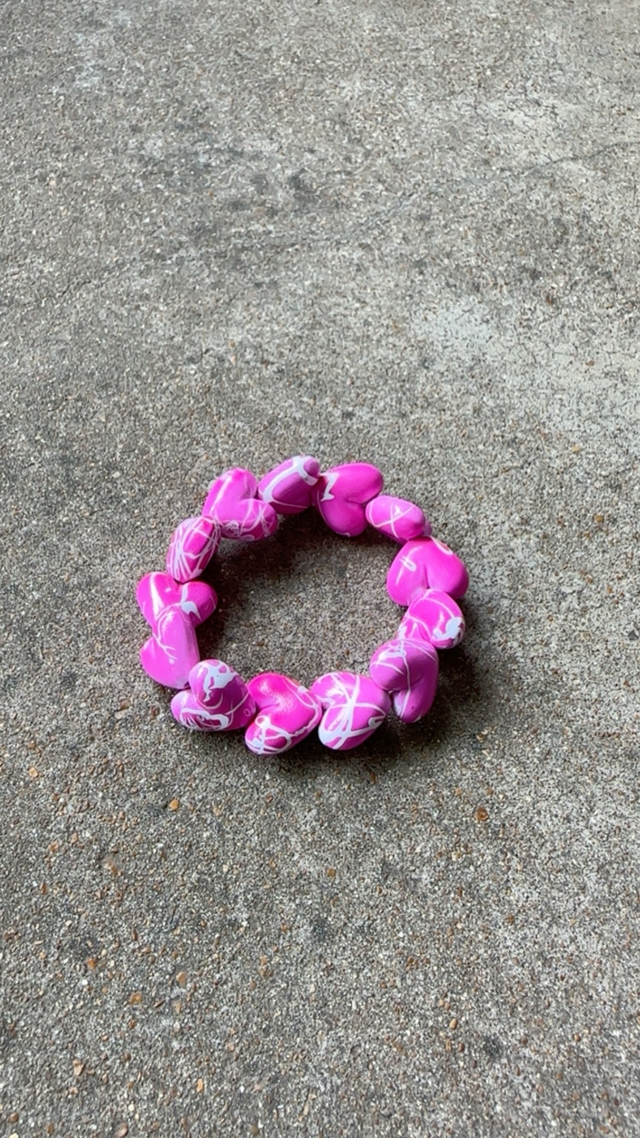 Splatter Heart Bracelet