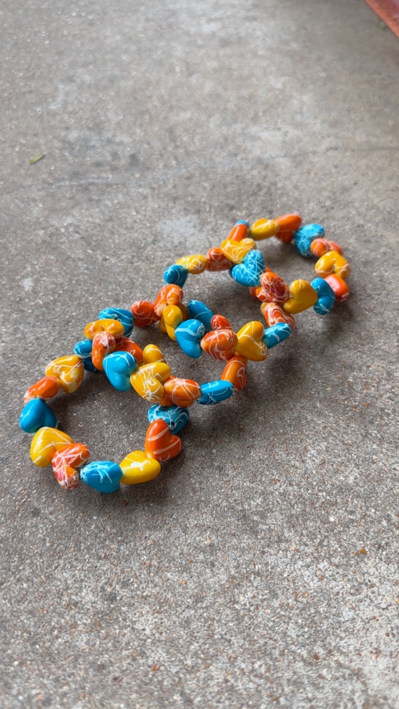 Splatter Heart Bracelet
