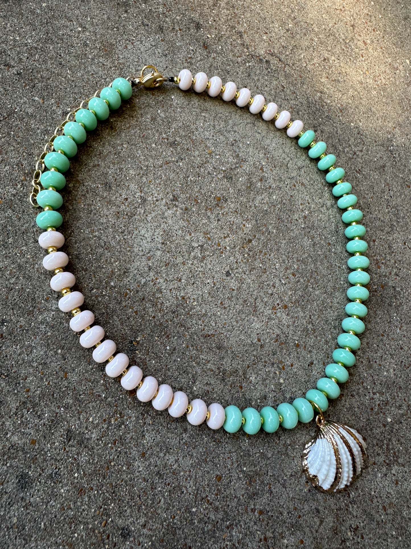 Beaded Necklace-Seashell