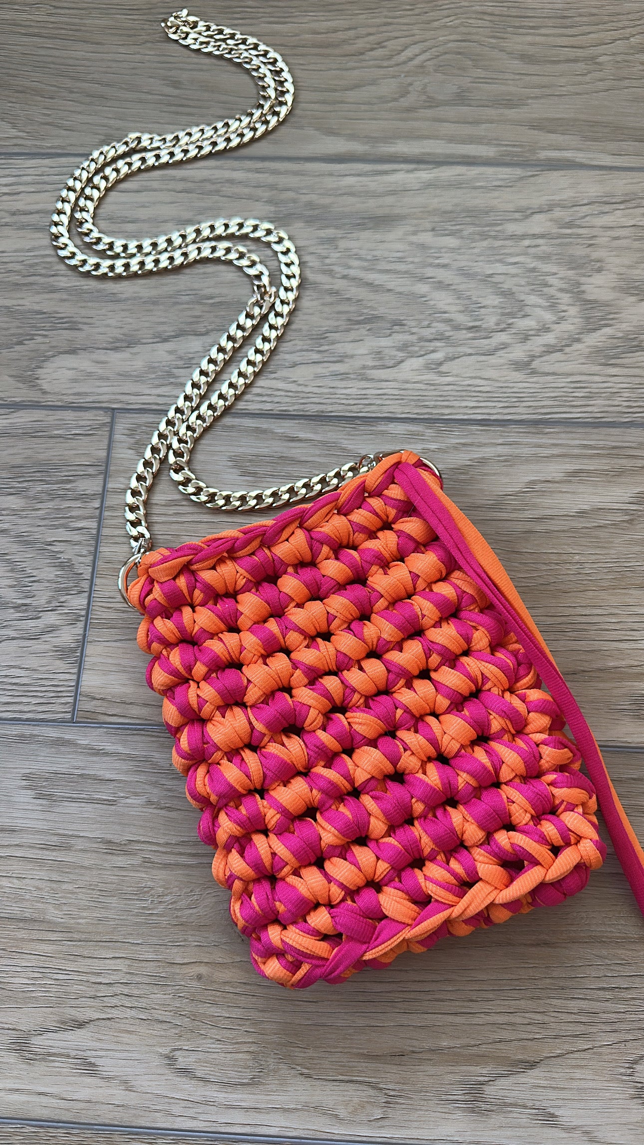 Tropical Punch Crochet Phone Bag