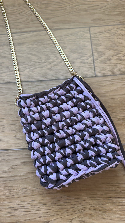 Lavender Haze Crochet Phone Bag