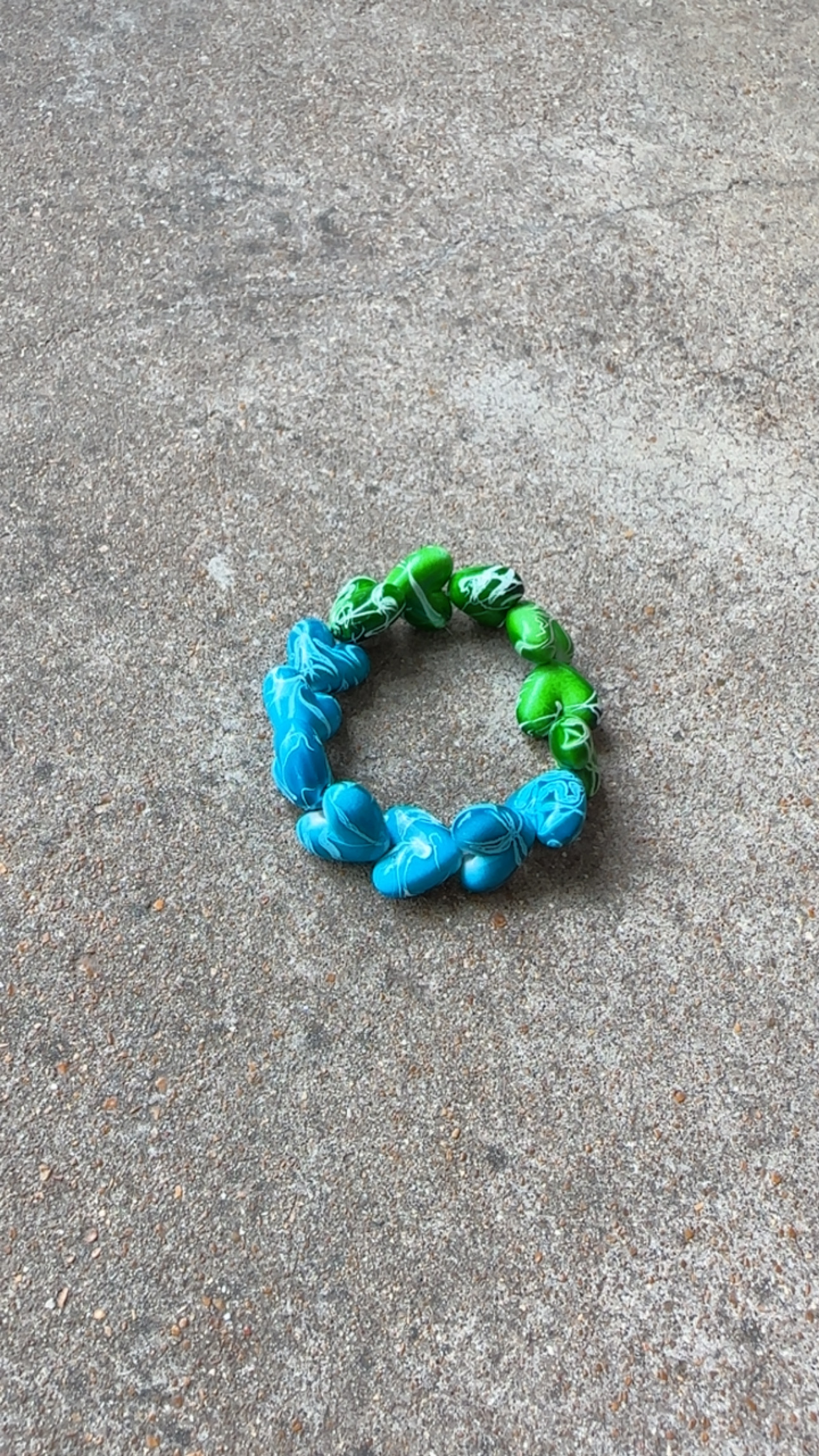 Splatter Heart Bracelet